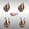 Service Caster 5 Inch 316SS High Temp Glass Filled Nylon Swivel Top Plate Caster Rigid, 2PK SCC-SS31620S514-GFNSHT-2-R-2 - alternate 4